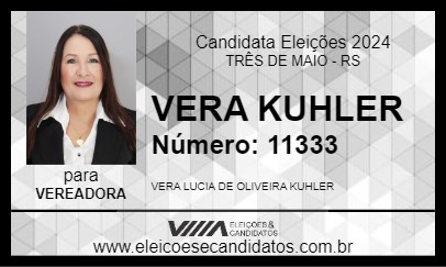 Candidato VERA KUHLER 2024 - TRÊS DE MAIO - Eleições