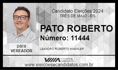 Candidato PATO ROBERTO 2024 - TRÊS DE MAIO - Eleições