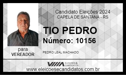 Candidato TIO PEDRO 2024 - CAPELA DE SANTANA - Eleições