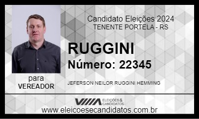 Candidato RUGGINI 2024 - TENENTE PORTELA - Eleições