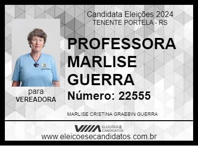 Candidato PROFESSORA MARLISE GUERRA 2024 - TENENTE PORTELA - Eleições