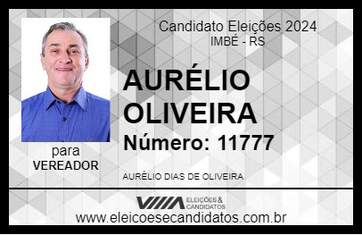 Candidato AURÉLIO OLIVEIRA 2024 - IMBÉ - Eleições