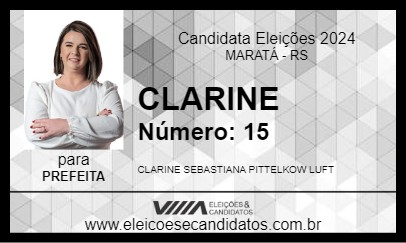 Candidato CLARINE 2024 - MARATÁ - Eleições