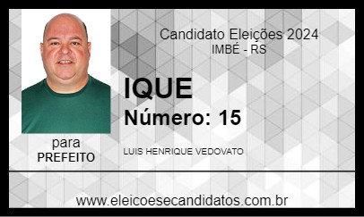 Candidato IQUE 2024 - IMBÉ - Eleições