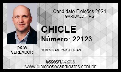 Candidato CHICLE 2024 - GARIBALDI - Eleições