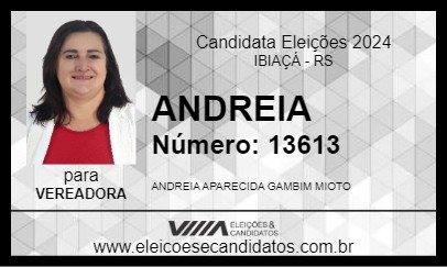 Candidato ANDREIA 2024 - IBIAÇÁ - Eleições