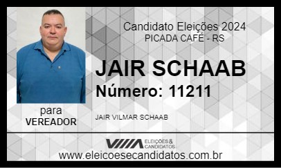 Candidato JAIR SCHAAB 2024 - PICADA CAFÉ - Eleições