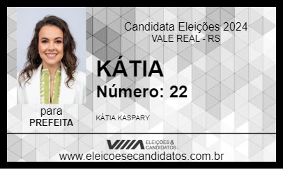 Candidato KÁTIA 2024 - VALE REAL - Eleições