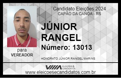 Candidato JÚNIOR RANGEL 2024 - CAPÃO DA CANOA - Eleições