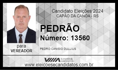 Candidato PEDRÃO 2024 - CAPÃO DA CANOA - Eleições