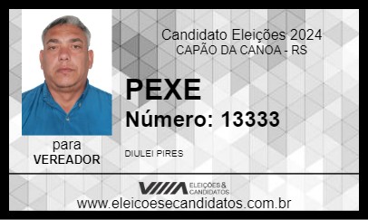 Candidato PEXE 2024 - CAPÃO DA CANOA - Eleições