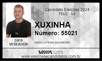 Candidato XUXINHA 2024 - FELIZ - Eleições