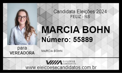 Candidato MARCIA BOHN 2024 - FELIZ - Eleições