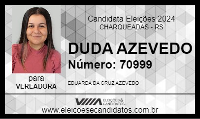 Candidato DUDA AZEVEDO 2024 - CHARQUEADAS - Eleições