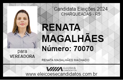 Candidato RENATA MAGALHÃES 2024 - CHARQUEADAS - Eleições