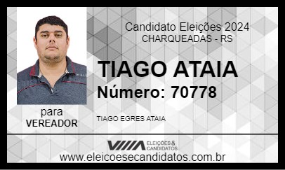 Candidato TIAGO ATAIA 2024 - CHARQUEADAS - Eleições