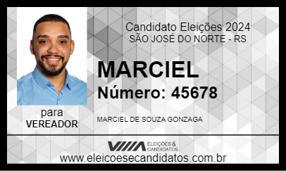 Candidato MARCIEL 2024 - SÃO JOSÉ DO NORTE - Eleições