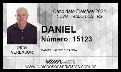 Candidato DANIEL 2024 - NOVO TIRADENTES - Eleições