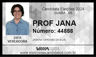 Candidato PROF JANA 2024 - GUAÍBA - Eleições