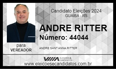 Candidato ANDRE RITTER 2024 - GUAÍBA - Eleições