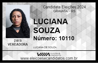 Candidato LUCIANA SOUZA 2024 - GRAVATAÍ - Eleições