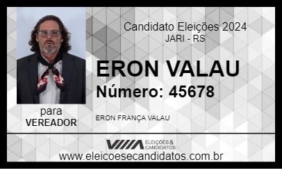 Candidato ERON VALAU 2024 - JARI - Eleições