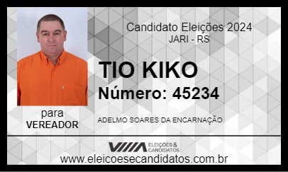 Candidato TIO KIKO 2024 - JARI - Eleições