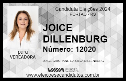 Candidato JOICE DILLENBURG 2024 - PORTÃO - Eleições