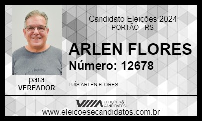 Candidato ARLEN FLORES 2024 - PORTÃO - Eleições