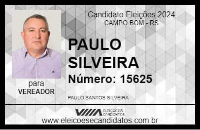 Candidato PAULO SILVEIRA 2024 - CAMPO BOM - Eleições