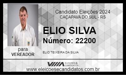 Candidato ELIO SILVA 2024 - CAÇAPAVA DO SUL - Eleições