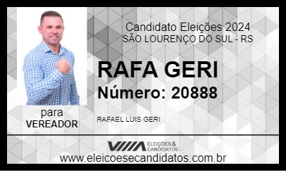 Candidato RAFA GERI 2024 - SÃO LOURENÇO DO SUL - Eleições