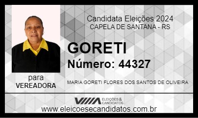 Candidato GORETI 2024 - CAPELA DE SANTANA - Eleições