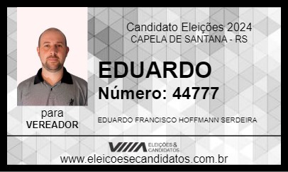 Candidato EDUARDO 2024 - CAPELA DE SANTANA - Eleições