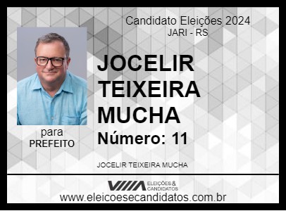 Candidato JOCELIR TEIXEIRA MUCHA 2024 - JARI - Eleições