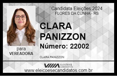 Candidato CLARA PANIZZON 2024 - FLORES DA CUNHA - Eleições