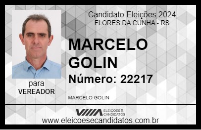 Candidato MARCELO GOLIN 2024 - FLORES DA CUNHA - Eleições