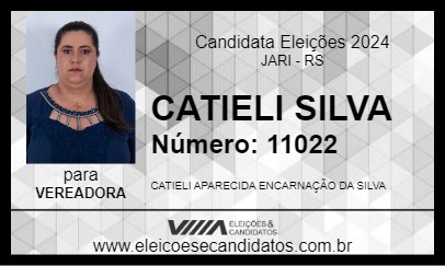 Candidato CATIELI SILVA 2024 - JARI - Eleições