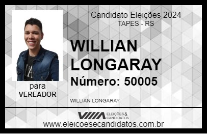 Candidato WILLIAN LONGARAY 2024 - TAPES - Eleições