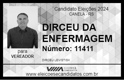 Candidato DIRCEU DA ENFERMAGEM 2024 - CANELA - Eleições