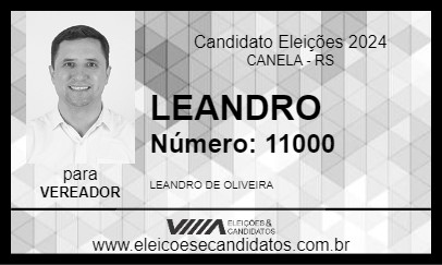 Candidato LEANDRO 2024 - CANELA - Eleições