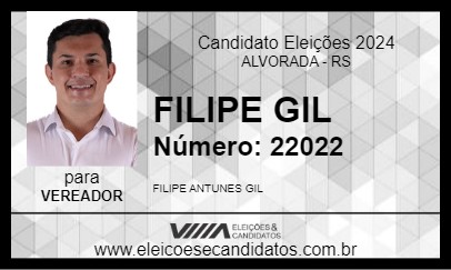 Candidato FILIPE GIL 2024 - ALVORADA - Eleições