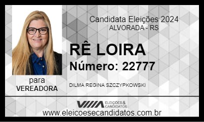 Candidato RÊ LOIRA 2024 - ALVORADA - Eleições