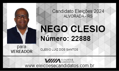 Candidato NEGO CLESIO 2024 - ALVORADA - Eleições