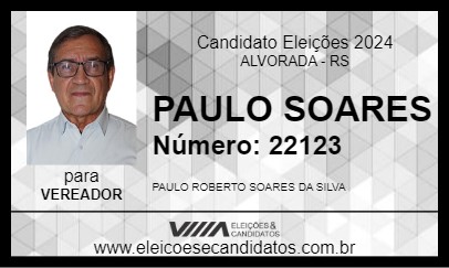 Candidato PAULO SOARES 2024 - ALVORADA - Eleições