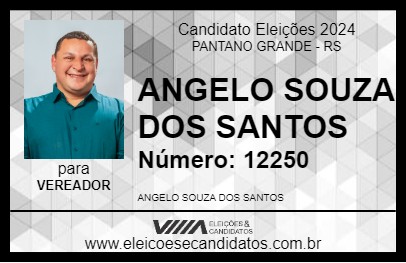 Candidato ANGELO SOUZA DOS SANTOS 2024 - PANTANO GRANDE - Eleições