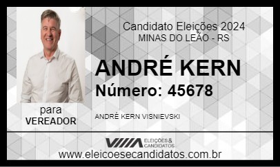 Candidato ANDRÉ KERN 2024 - MINAS DO LEÃO - Eleições