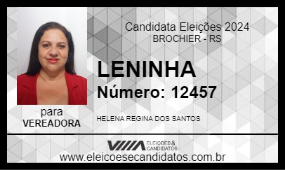 Candidato LENINHA 2024 - BROCHIER - Eleições