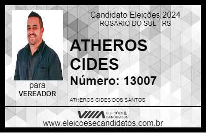 Candidato ATHEROS CIDES 2024 - ROSÁRIO DO SUL - Eleições