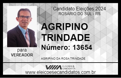 Candidato AGRIPINO TRINDADE 2024 - ROSÁRIO DO SUL - Eleições